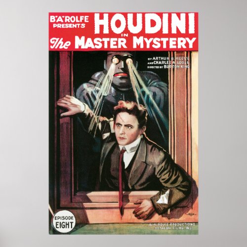 Houdini The Mastery Mystery vintage poster 1919