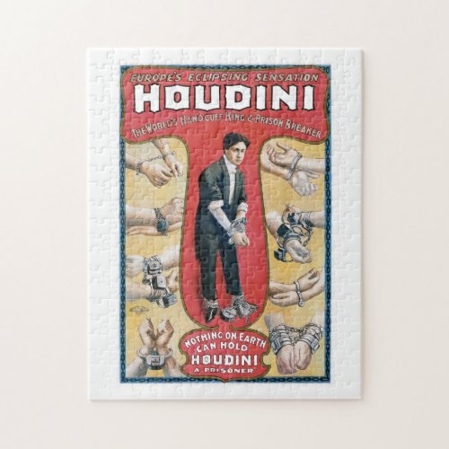 Houdini  Vintage Handcuff Escape Jigsaw Puzzle