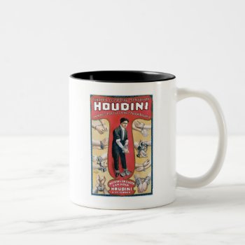 Houdini Vintage Magic Two-tone Coffee Mug by fotoshoppe at Zazzle