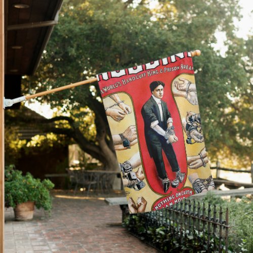 Houdini Vintage Magician House Flag