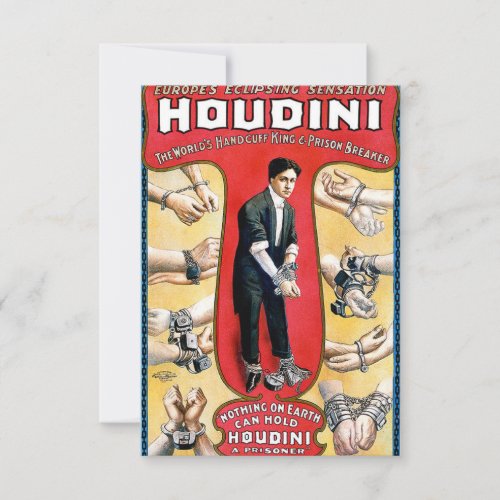 Houdini Vintage Magician Save The Date