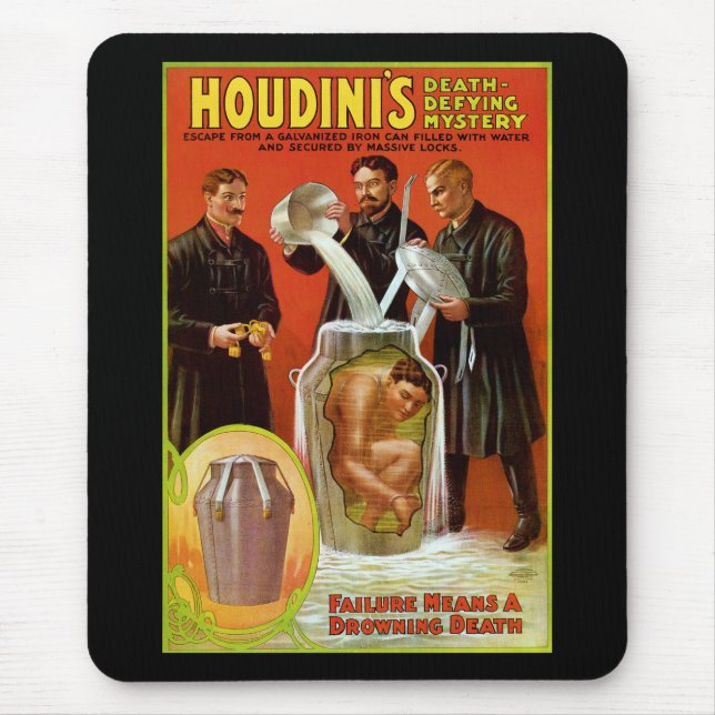 Houdini's Death-Defying Mystery Mouse Pad (Front)