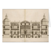 Houghton Hall: section of the West front, engraved (Front Horizontal)