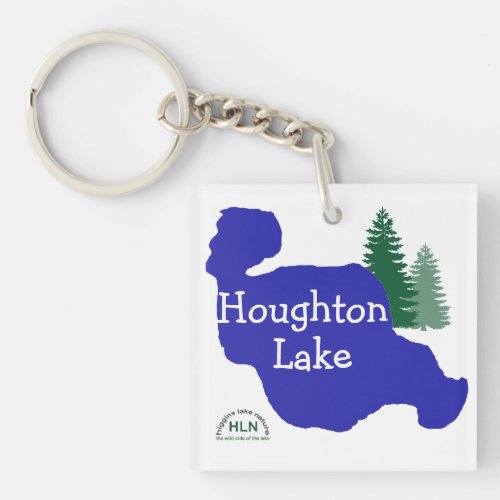 Houghton Lake Michigan Keychain