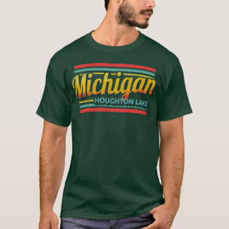 Houghton Lake Michigan Vintage Souvenir 70S 80S St T-Shirt