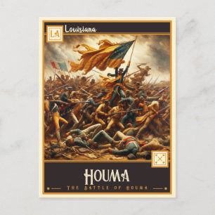 Houma, Louisiana Vintage Postcard