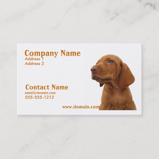 Customizable Hound Business Card