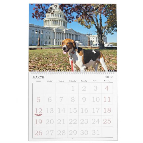 Hound District 18 Month Calendar