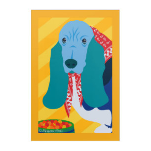 Hound Dog Acrylic Wall Art