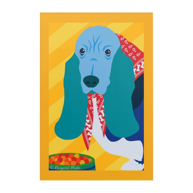 Hound Dog Acrylic Wall Art (Front)