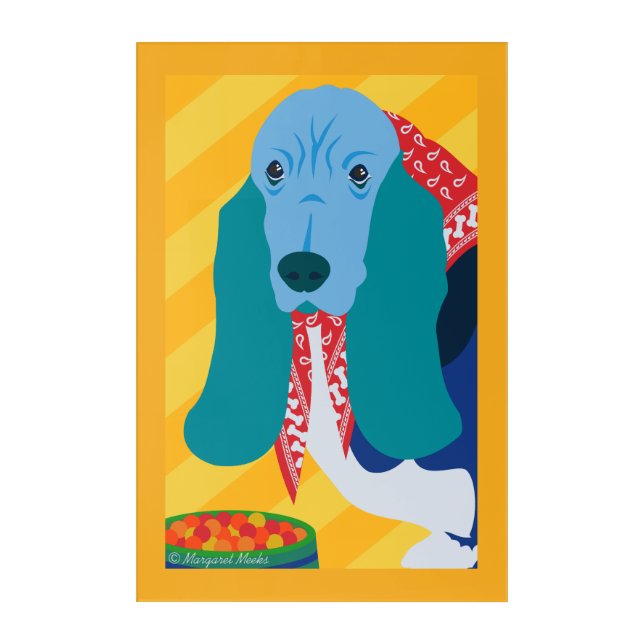 Hound Dog Acrylic Wall Art (Front)
