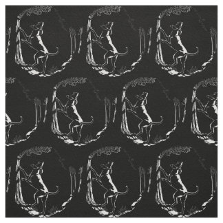 Hound Dog Art Fabric Fabric Hunting Dog Pattern