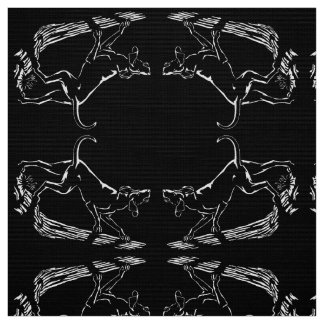 Hound Dog Art Fabric Fabric Hunting Dog Pattern