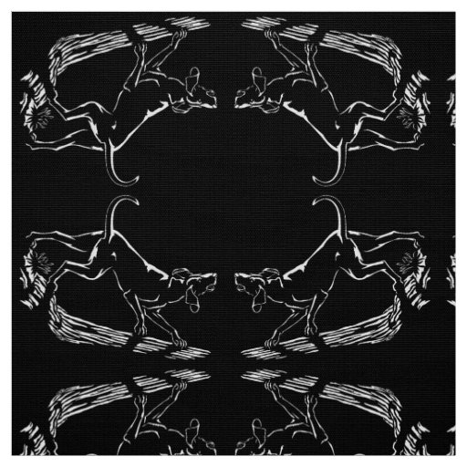 Hound Dog Art Fabric Fabric Hunting Dog Pattern