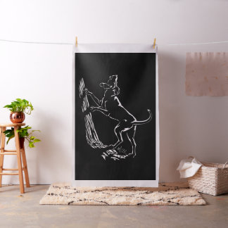 Hound Dog Art Fabric Fabric Hunting Dog Pattern
