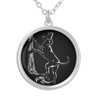 Hound Dog Art Necklace Hunting Dog Jewelry Gifts