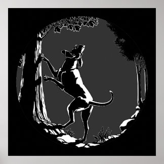 Hound Dog Art Poster Hunting Dog Lover Prints