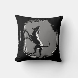 Hound Dog Art Throw Pillow Hunting Dog Pillows
