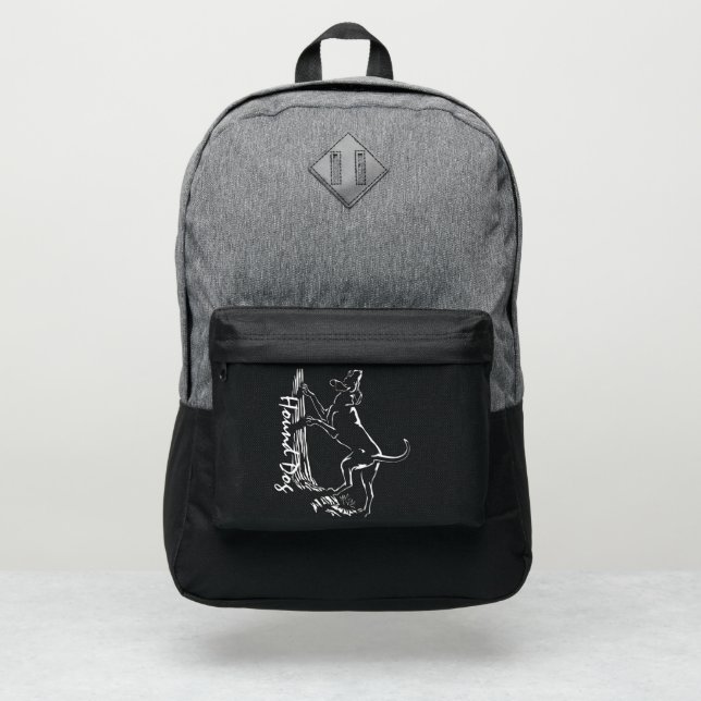 Hound Dog Backpack Coonhound Dog Backpacks Custom (Front)