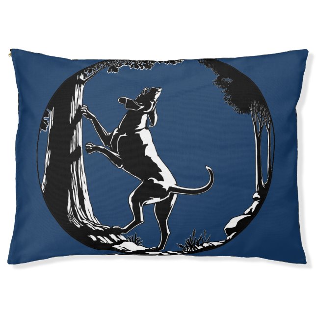 Hound Dog Bed Hunting Dog Pet Beds Personalize (Front)