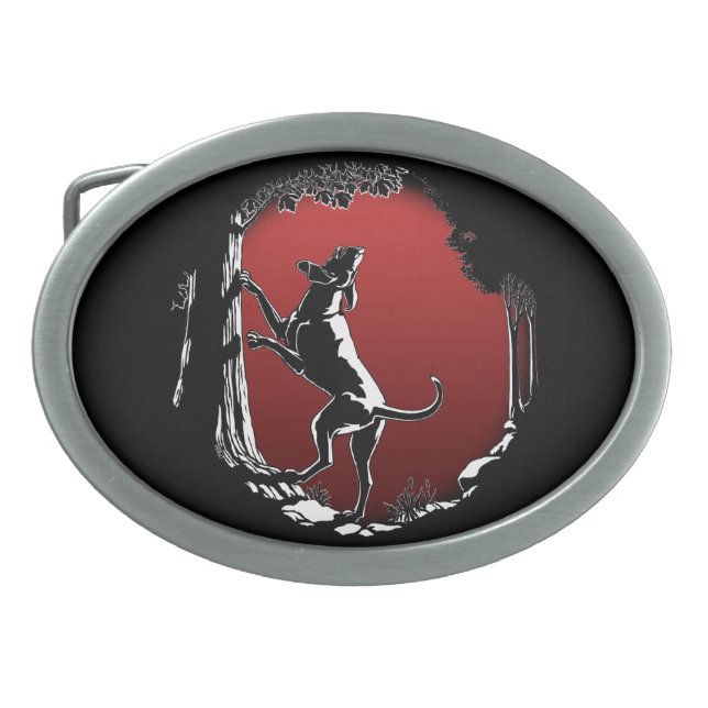 Hound Dog Belt Buckle Hunting Dog Belt Buckle (Front)