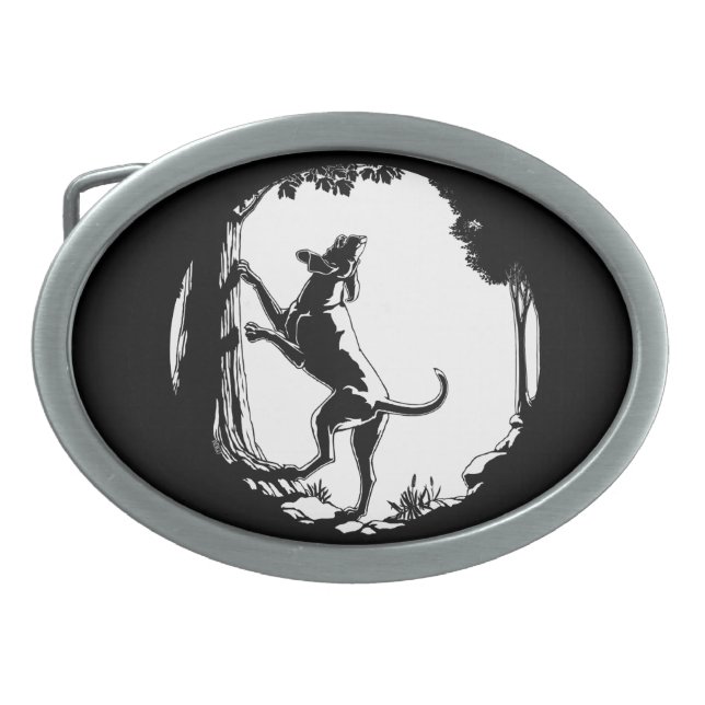 Hound Dog Belt Buckle Hunting Dog Belt Buckle (Front)