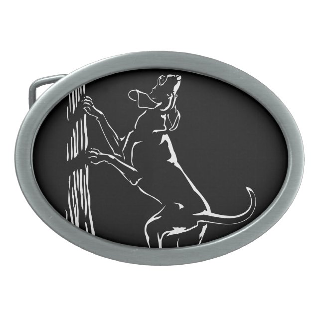 Hound Dog Belt Buckle Hunting Dog Belt Buckle (Front)