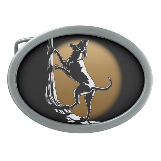 Hound Dog Belt Buckle Hunting Dog Belt Buckle (Front)