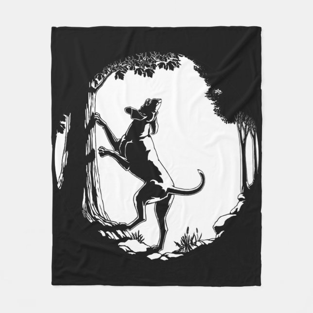 Hound Dog Blanket Coonhound Hunting Dog Blanket (Front)