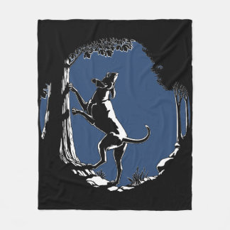 Hound Dog Blanket Coonhound Hunting Dog Blanket