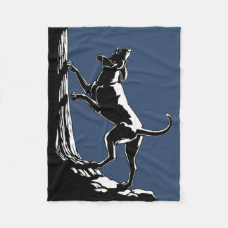 Hound Dog Blanket Hunting Dog Art Fleece Blankets
