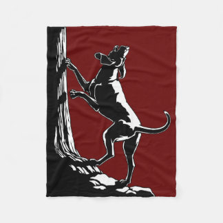 Hound Dog Blanket Hunting Dog Art Fleece Blankets