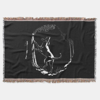 Hound Dog Blanket Hunting Dog Art Throw Blanket