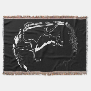 Hound Dog Blanket Hunting Dog Art Throw Blanket