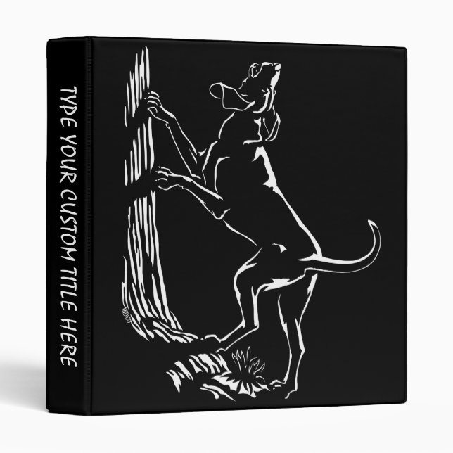 Hound Dog Book Binder Coonhound Photo Album (Front/Spine)