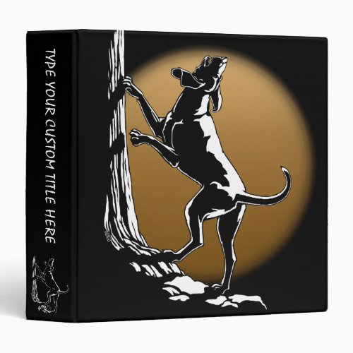 Hound Dog Book Binder Hunting Dog Art Photo Album