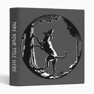 Hound Dog Book Binder Hunting Dog Art Photo Album