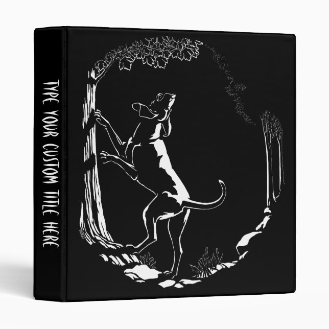 Hound Dog Book Binder Personalized Photo Album (Front/Spine)