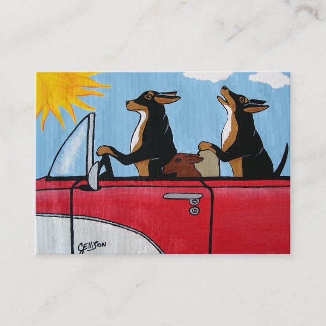 Hound Dog Business Card (Front)