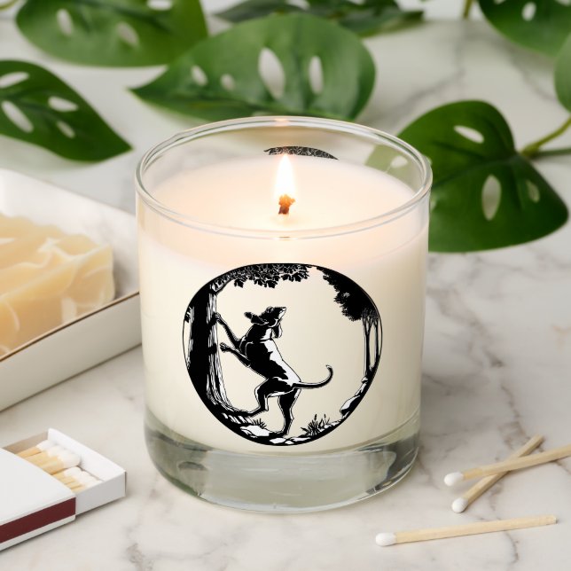 Hound Dog Candle Personalized Coonhound Candles (Lit)