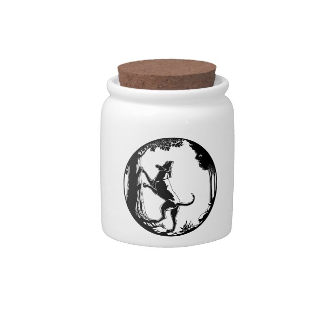 Hound Dog Candy Jar Custom Hunting Dog Cookie Jars (Front)