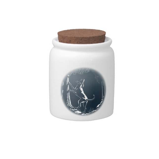 Hound Dog Candy Jar Custom Hunting Dog Cookie Jars (Front)