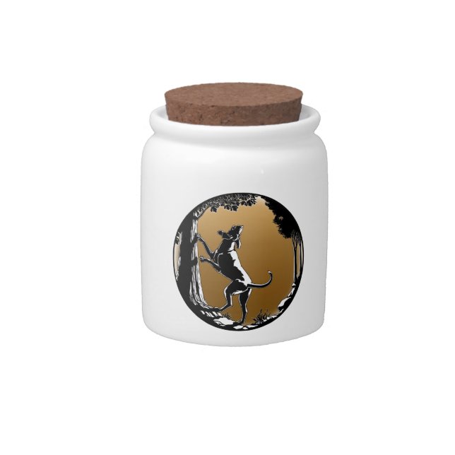 Hound Dog Candy Jar Custom Hunting Dog Cookie Jars (Front)