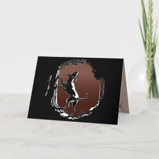 Hound Dog Cards Personalized Dog Art Greeting Card