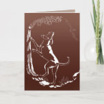 Hound Dog Cards Personalized Dog Art Greeting Card