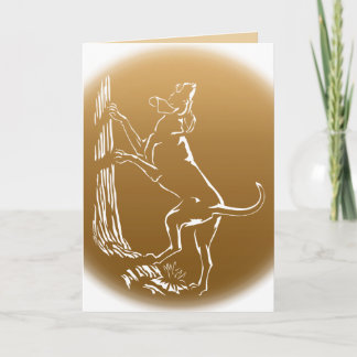 Hound Dog Cards Personalized Dog Art Greeting Card