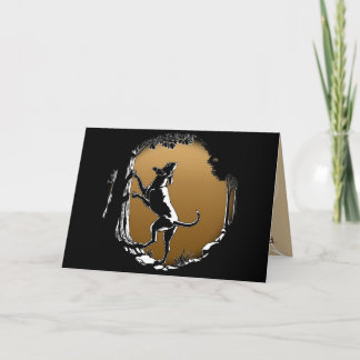 Hound Dog Cards Personalized Dog Art Greeting Card