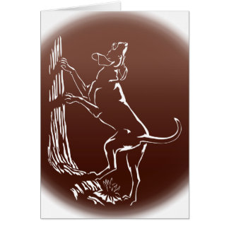 Hound Dog Cards Personalized Dog Art Greeting Card