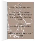 Hound Dog Cards Personalized Dog Art Greeting Card (Inside (Right))