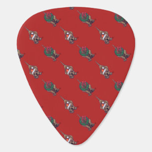 Hound Dog Christmas Guitar Pick